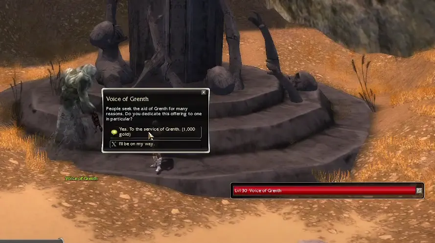Guild Wars Underworld entry point and Voice of Grenth
